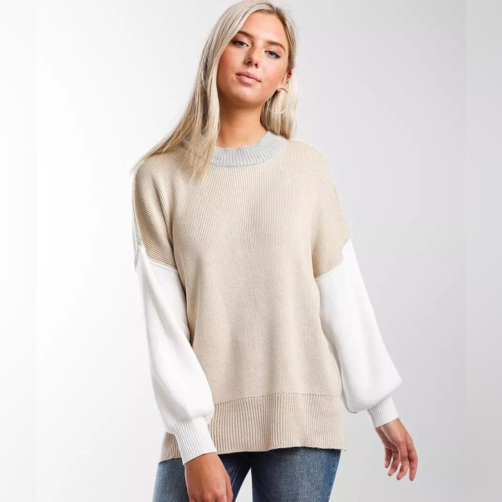 BKE - Color Block Sweater - Medium